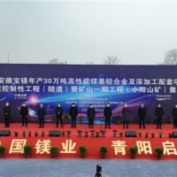 總投資148億、年產4000萬噸 安徽寶鎂項目迎來“里程碑”節點!